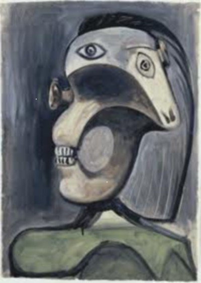 Painting by Pablo Picasso.  An example of what Adolf Hitler banned in Germany.