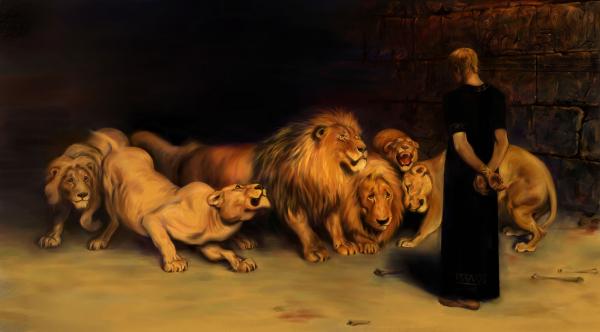 Daniel was thrown into the den of lions because he refused to cease and desist his praying to the God of Israel.