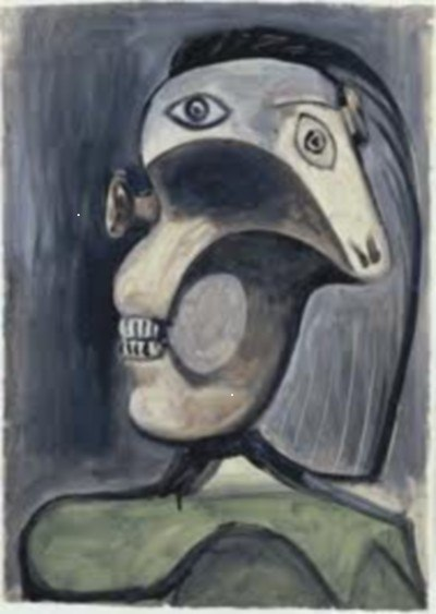 Painting by Pablo Picasso. An example of what Adolf Hitler banned in Germany.