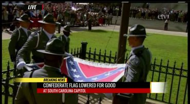 Half-breed female governor of South Carolina, Nikki Haley, signed a decree to take away the heritage of a people, ceremonially removed the South Carolina removes the Confederate battle flagConfederate battle flag from the state capitol.