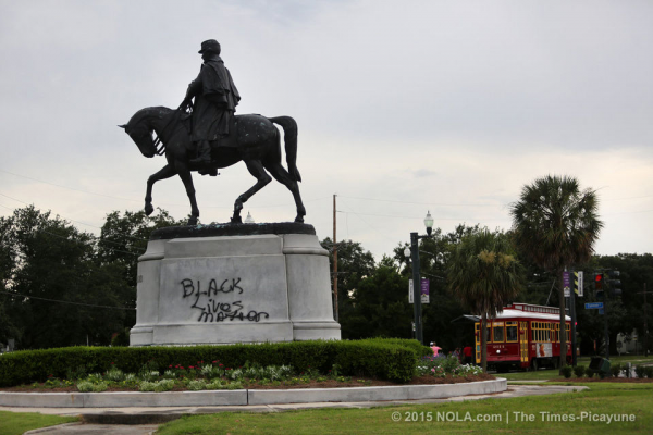 The desecration of graves and statues like Gen. Nathan Bedford Forrest.